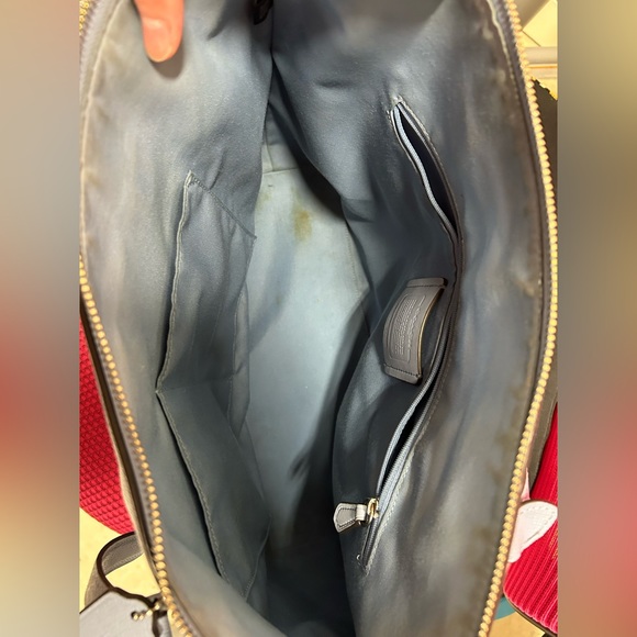 Coach blue shoulder gallery tote purse 💙 - Picture 7 of 11